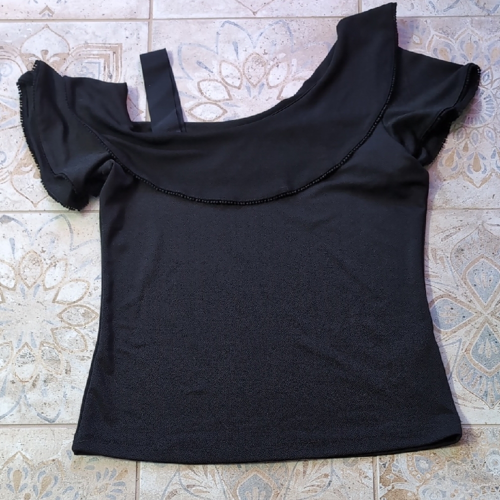 Banana Republic Asymmetrical Strap Cap Sleeve Top - Medium